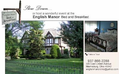 English Manor Bed and Breakfast, Miamisburg, Ohio, Romantic