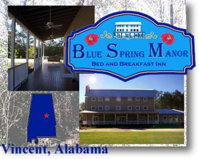Blue Spring Manor Bed and Breakfast, Vincent, Alabama